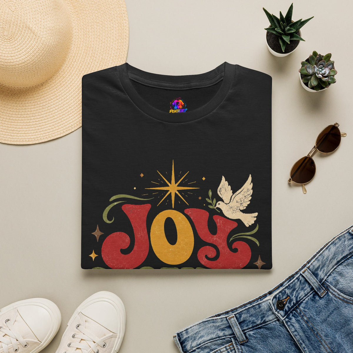Joy Found Us T‑Shirt — Retro Christmas Holiday Graphic Tee