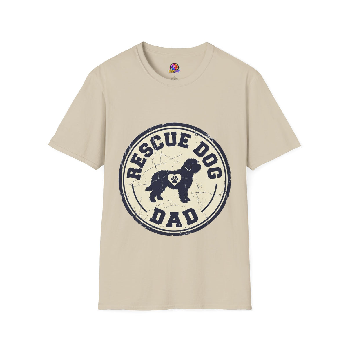 Rescue Dog Dad T-Shirt – Vintage Shelter Pup Support Tee
