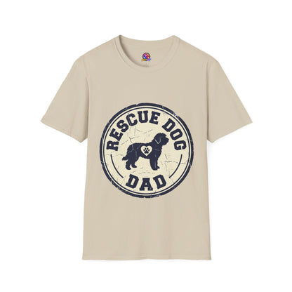Rescue Dog Dad T-Shirt – Vintage Shelter Pup Support Tee