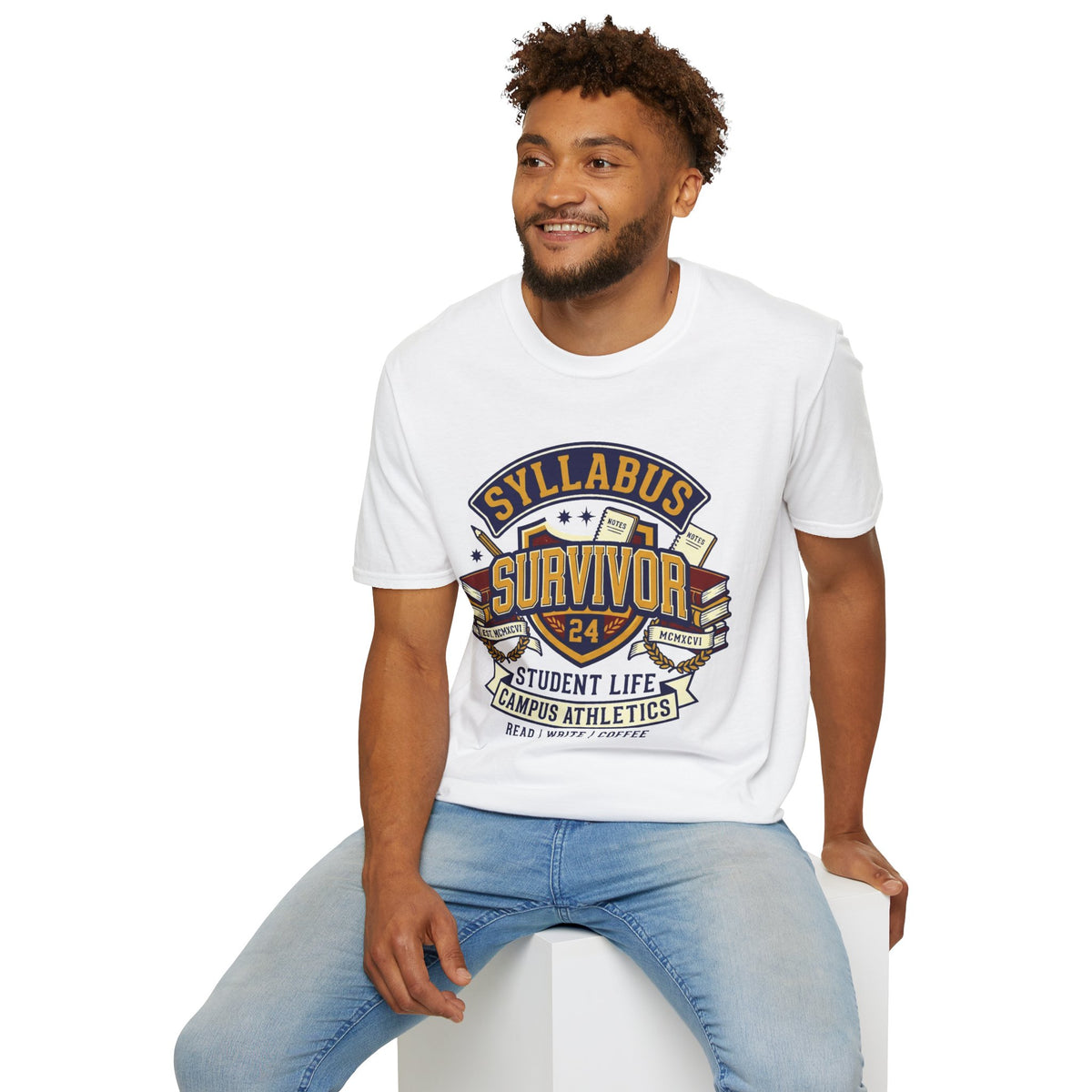 Syllabus Survivor T‑Shirt — College Student Graduation & Back-to-School Tee - Trending Now - August 2026