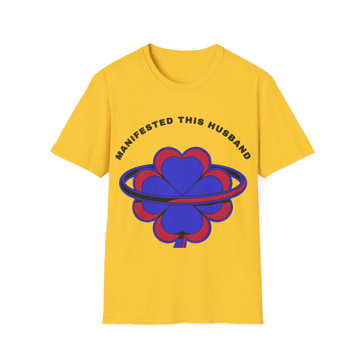 Manifested This Husband T-Shirt — Psychedelic Four-Leaf Clover Graphic Tee - Trending Now - September 2026