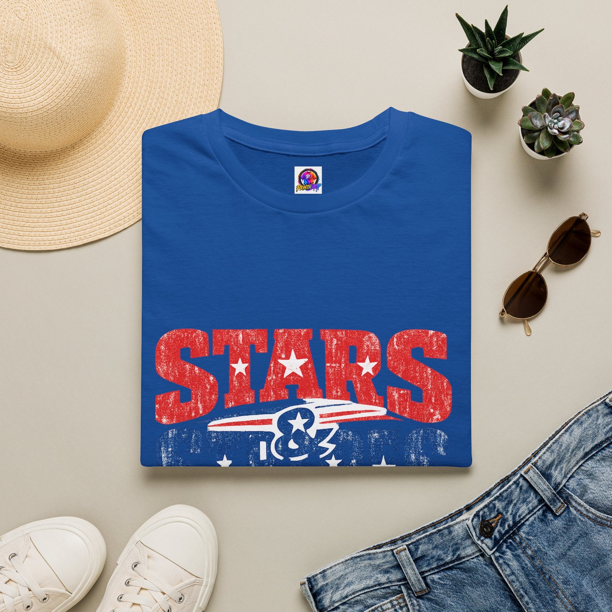 USA Stars & Stripes Forever T-Shirt — Patriotic Red White Blue Graphic Tee