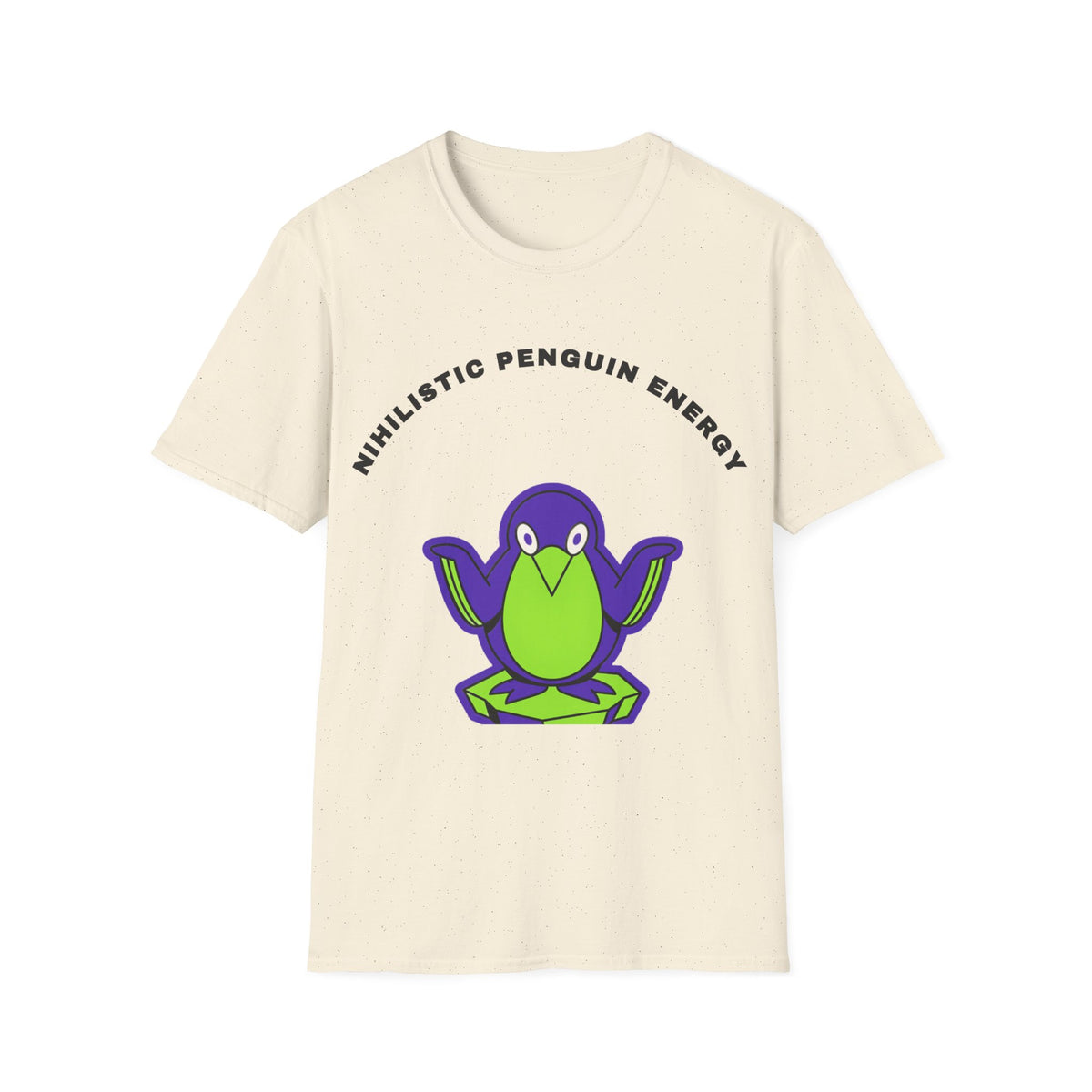 Penguin Energy T-Shirt — "Nihilistic Penguin Energy" Cute Cartoon Tee - Trending Now - September 2026