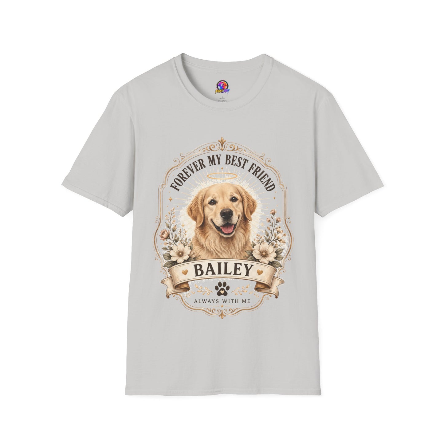 Forever My Best Friend Memorial Dog T-Shirt — Personalized Pet Tribute Tee