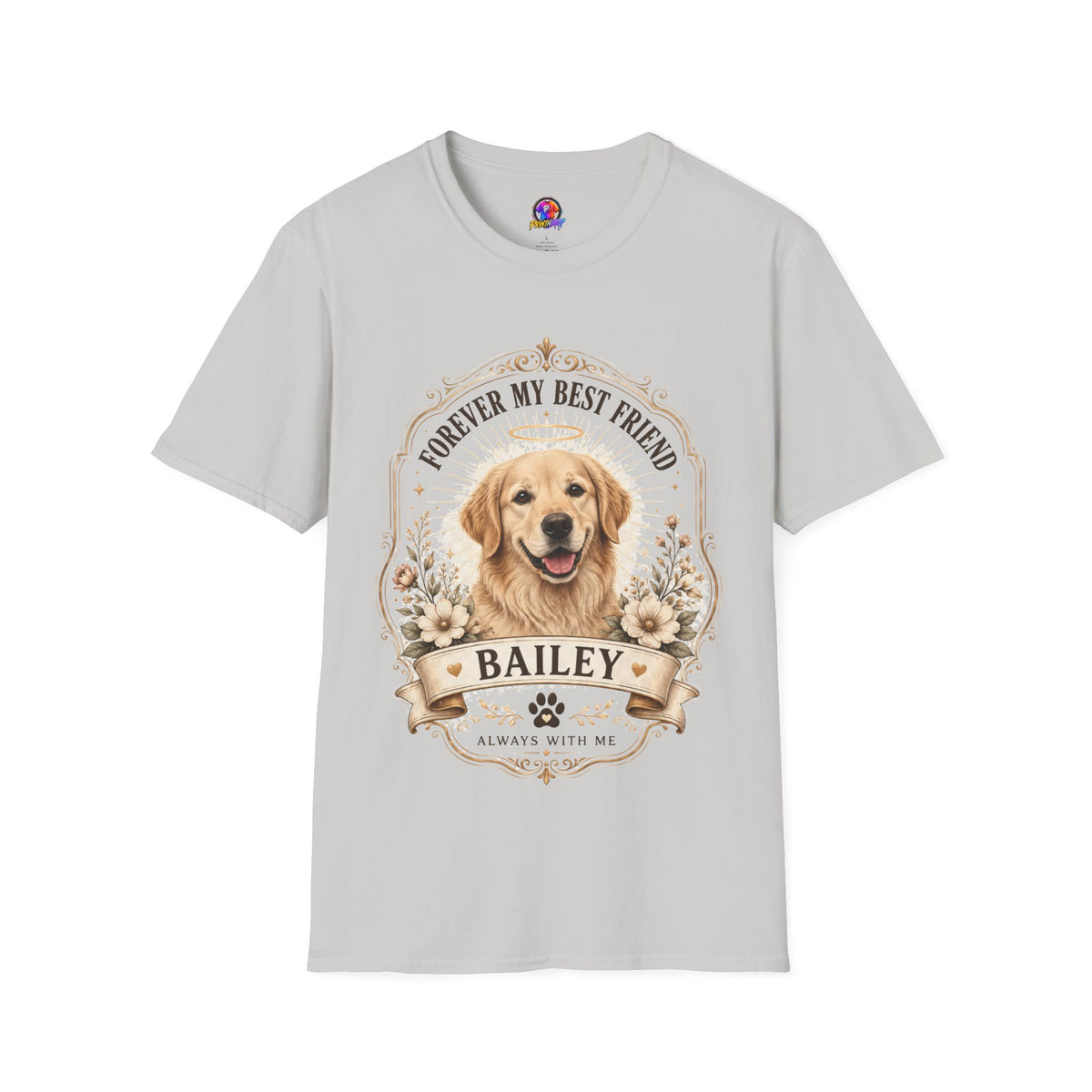 Forever My Best Friend Memorial Dog T-Shirt — Personalized Pet Tribute Tee