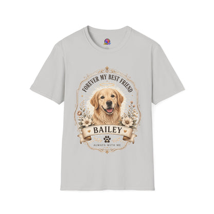 Forever My Best Friend Memorial Dog T-Shirt — Personalized Pet Tribute Tee