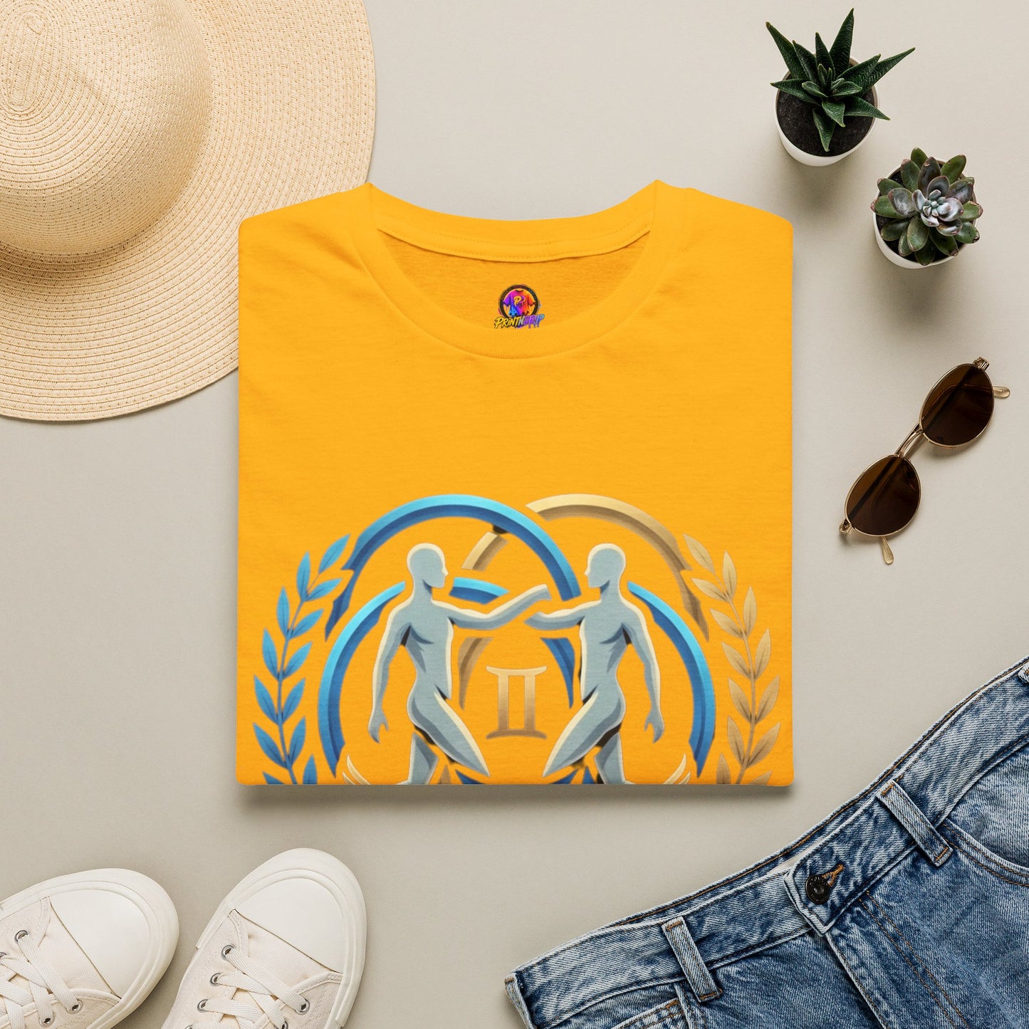 Gemini Zodiac T-Shirt — 'Gemini: Master of Adaptation' Astrological Graphic Tee