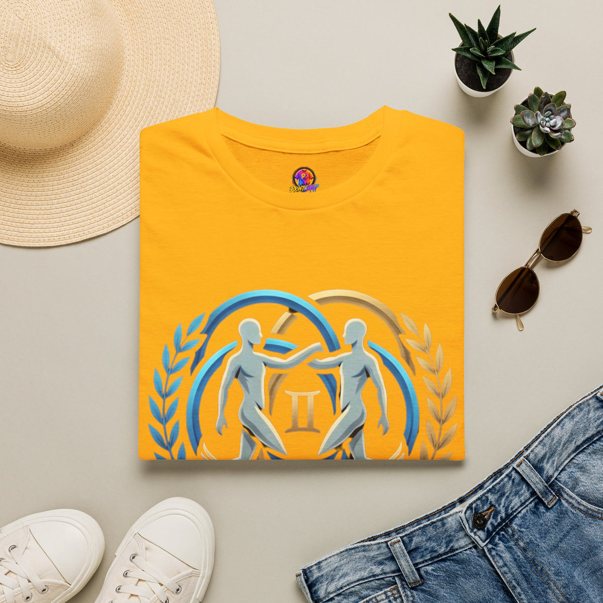 Gemini Zodiac T-Shirt — 'Gemini: Master of Adaptation' Astrological Graphic Tee