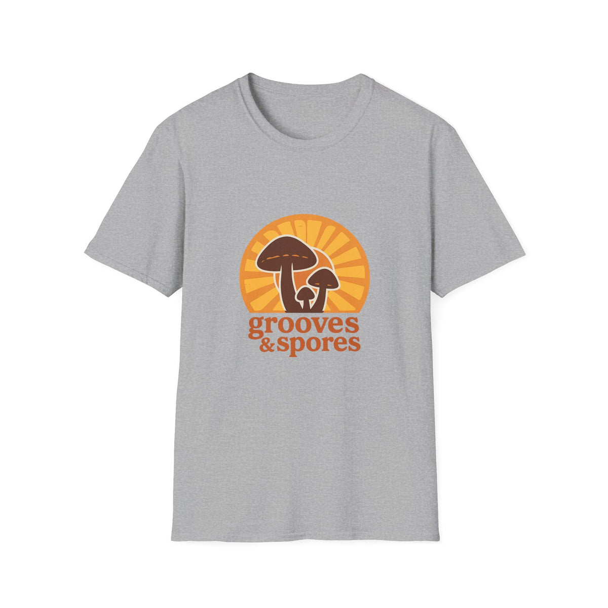 Vintage Mushroom T-Shirt — 'Grooves & Spores' Retro Psychedelic Tee - Trending Now - August 2026