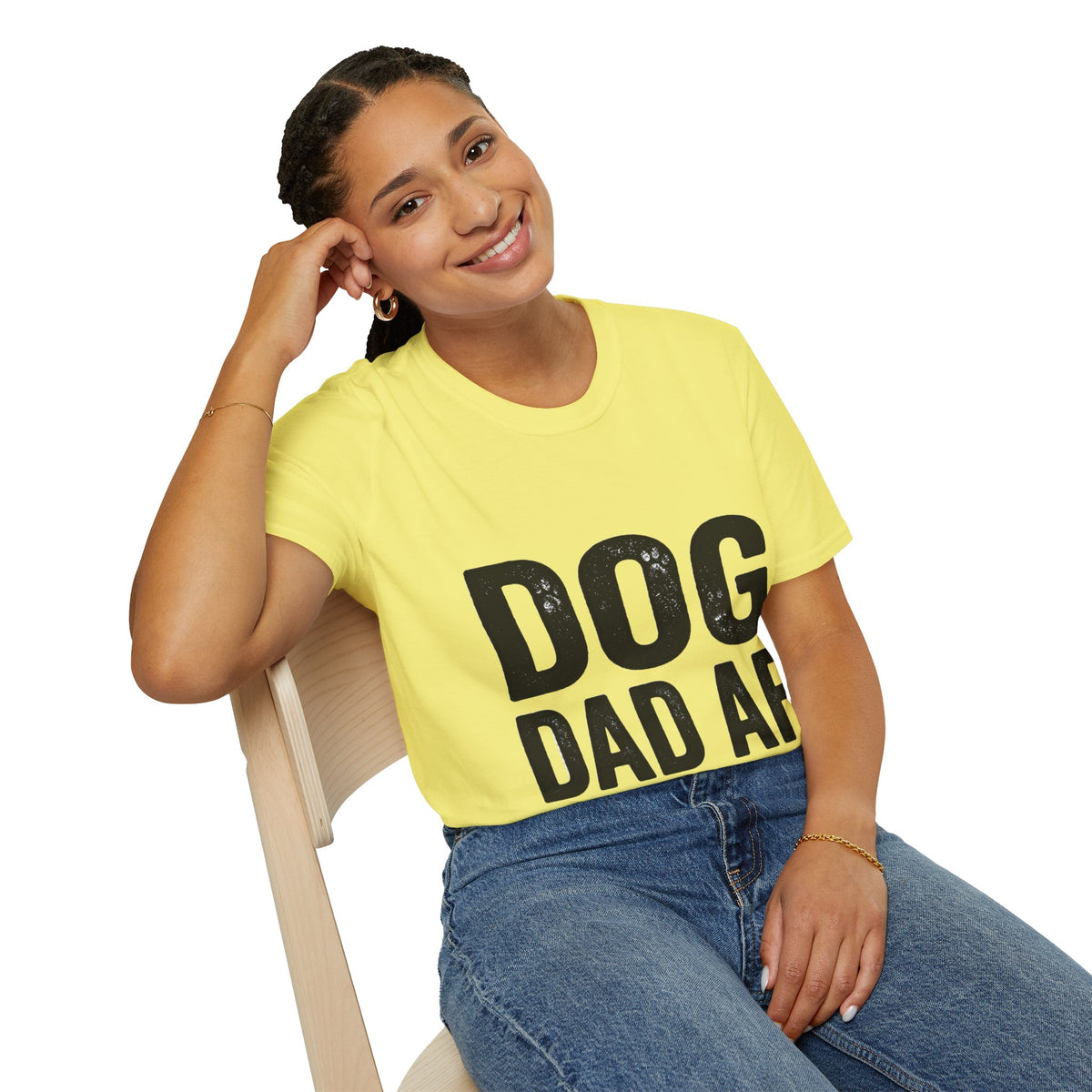 Dog Dad Af Unisex Softstyle T-Shirt