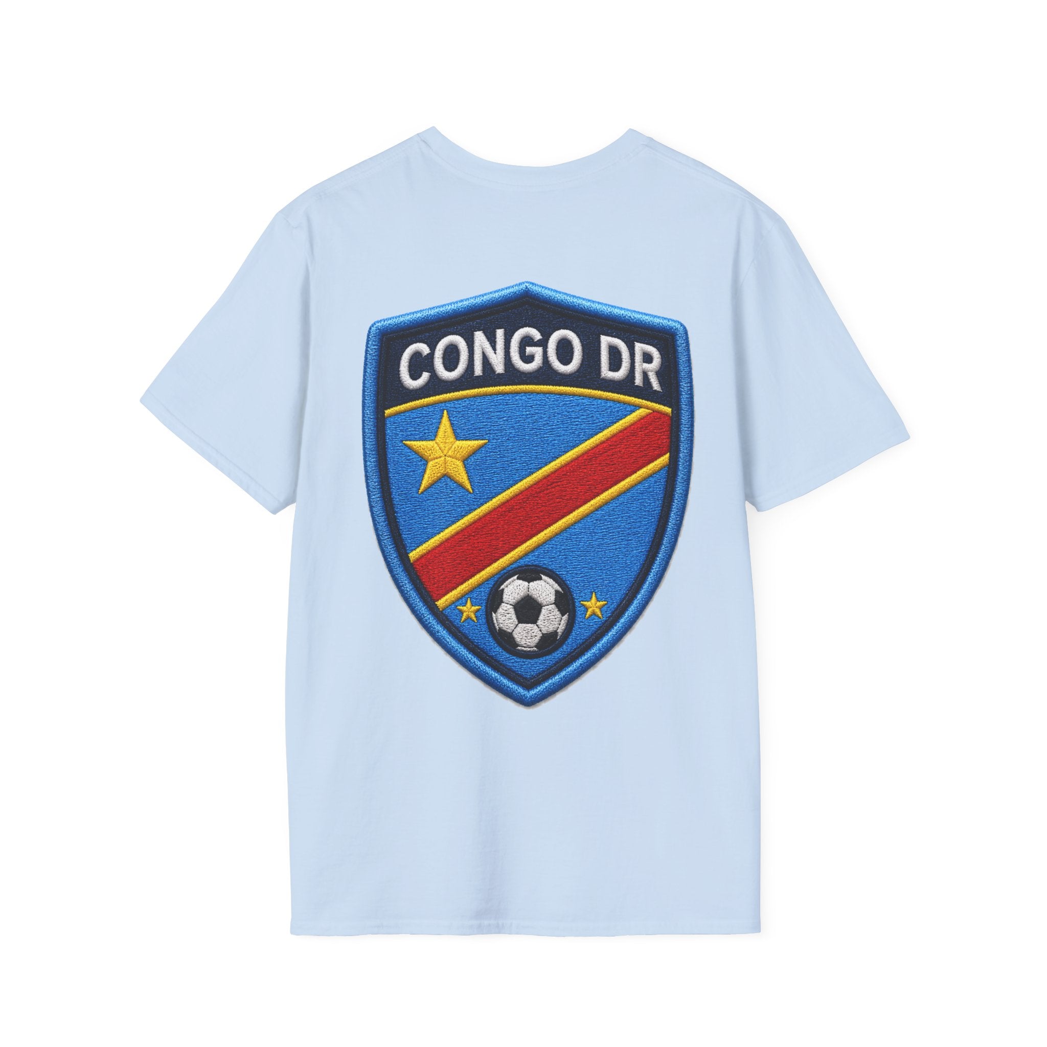 Congo Soccer T-Shirt — Congo Blue Rise Football Fan Tee
