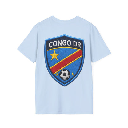 Congo Soccer T-Shirt — Congo Blue Rise Football Fan Tee