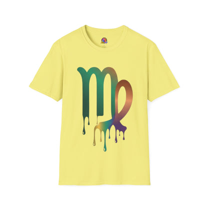 Virgo Zodiac Drip T-Shirt — Colorful Virgo Sign Astrology Tee