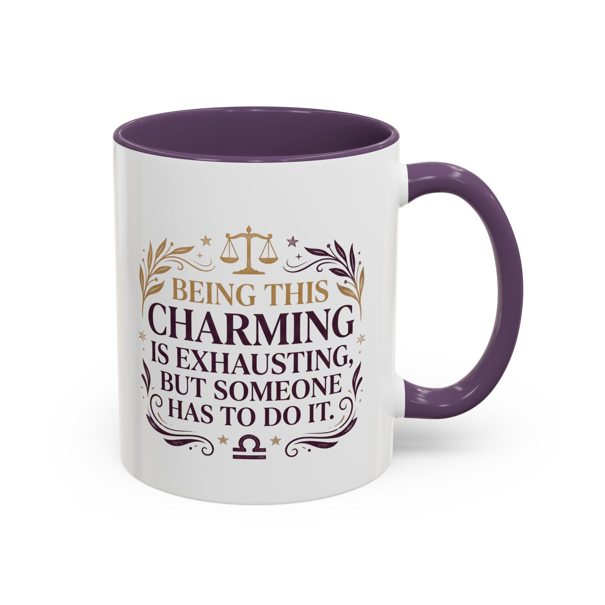 Libra Coffee Mug - "Being This Charming Is Exhausting" Astrology Zodiac Gift