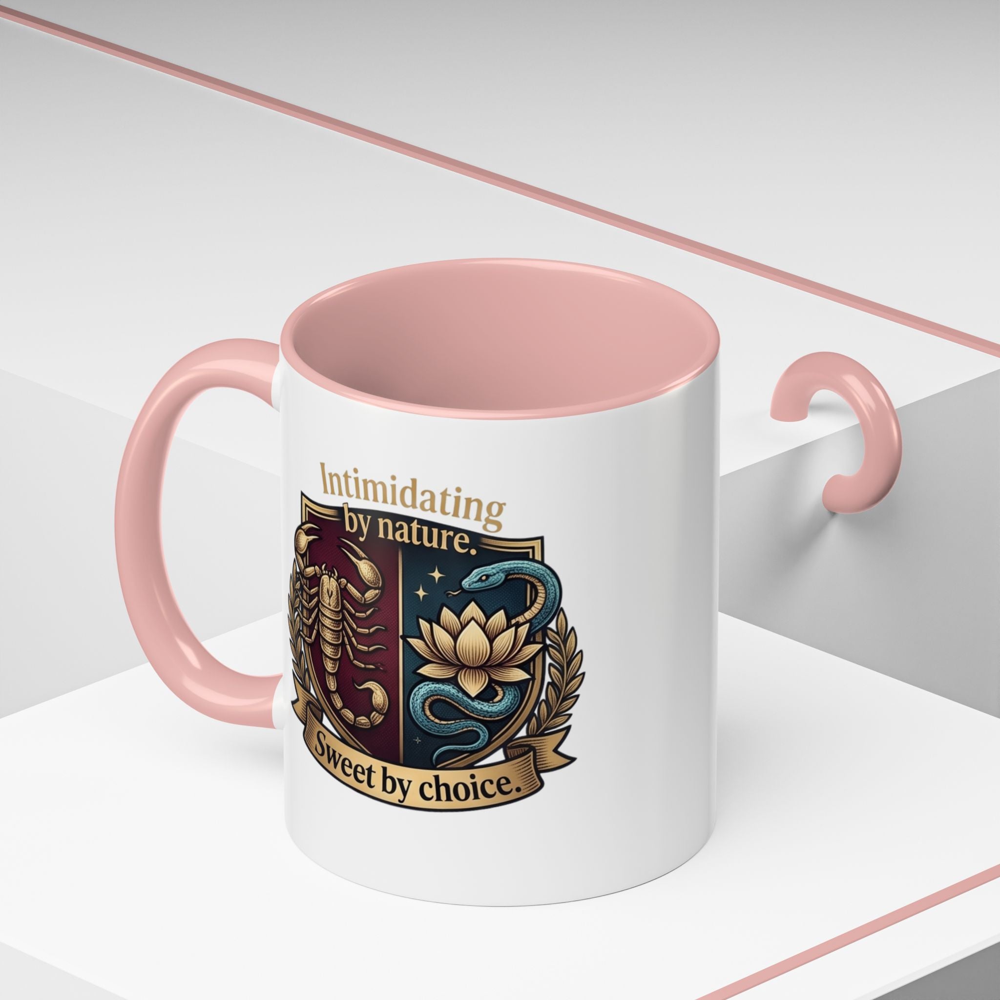 Intimidating by Nature, Sweet by Choice Accent Coffee Mug (11/15oz)