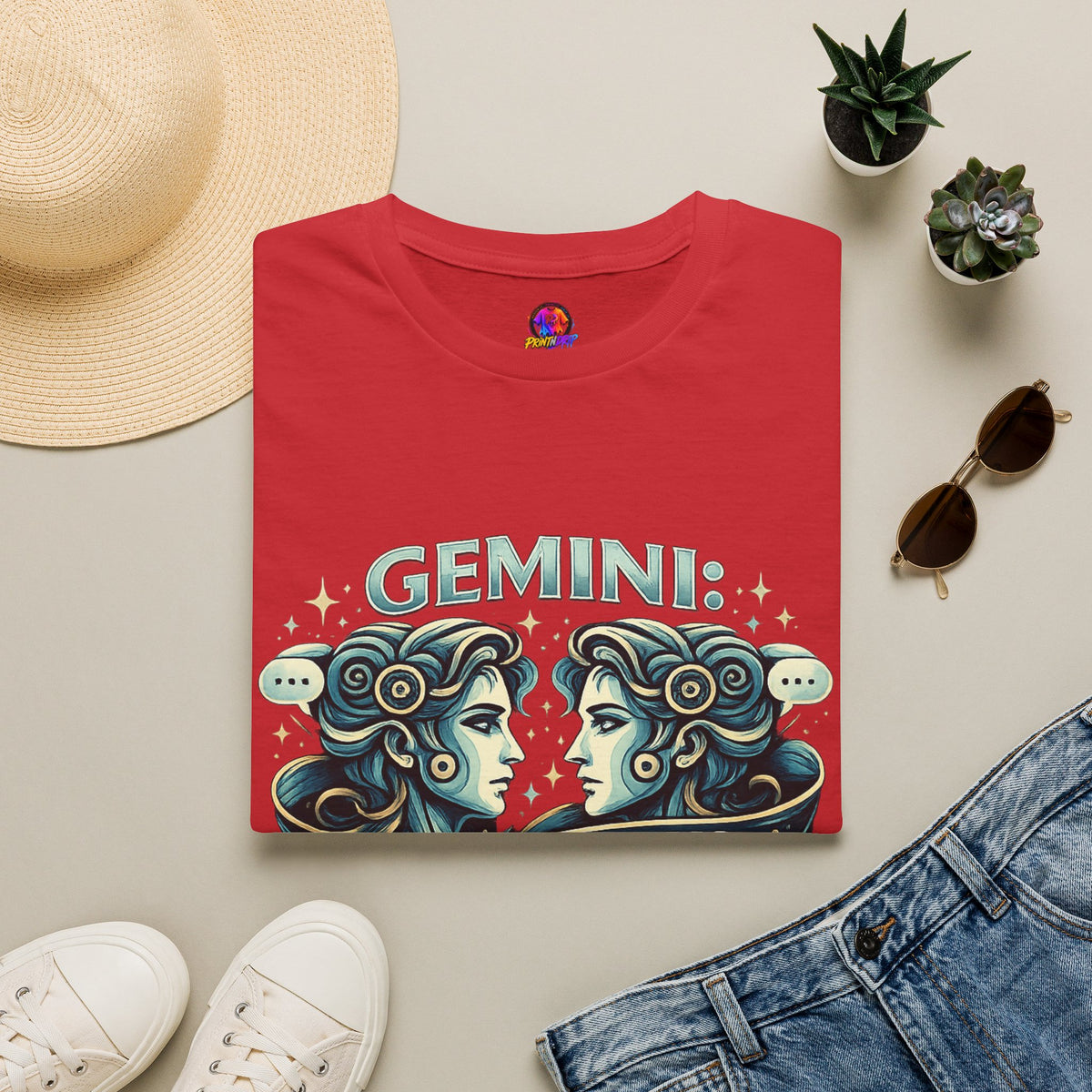 Zodiac Gemini Unisex Softstyle T-Shirt