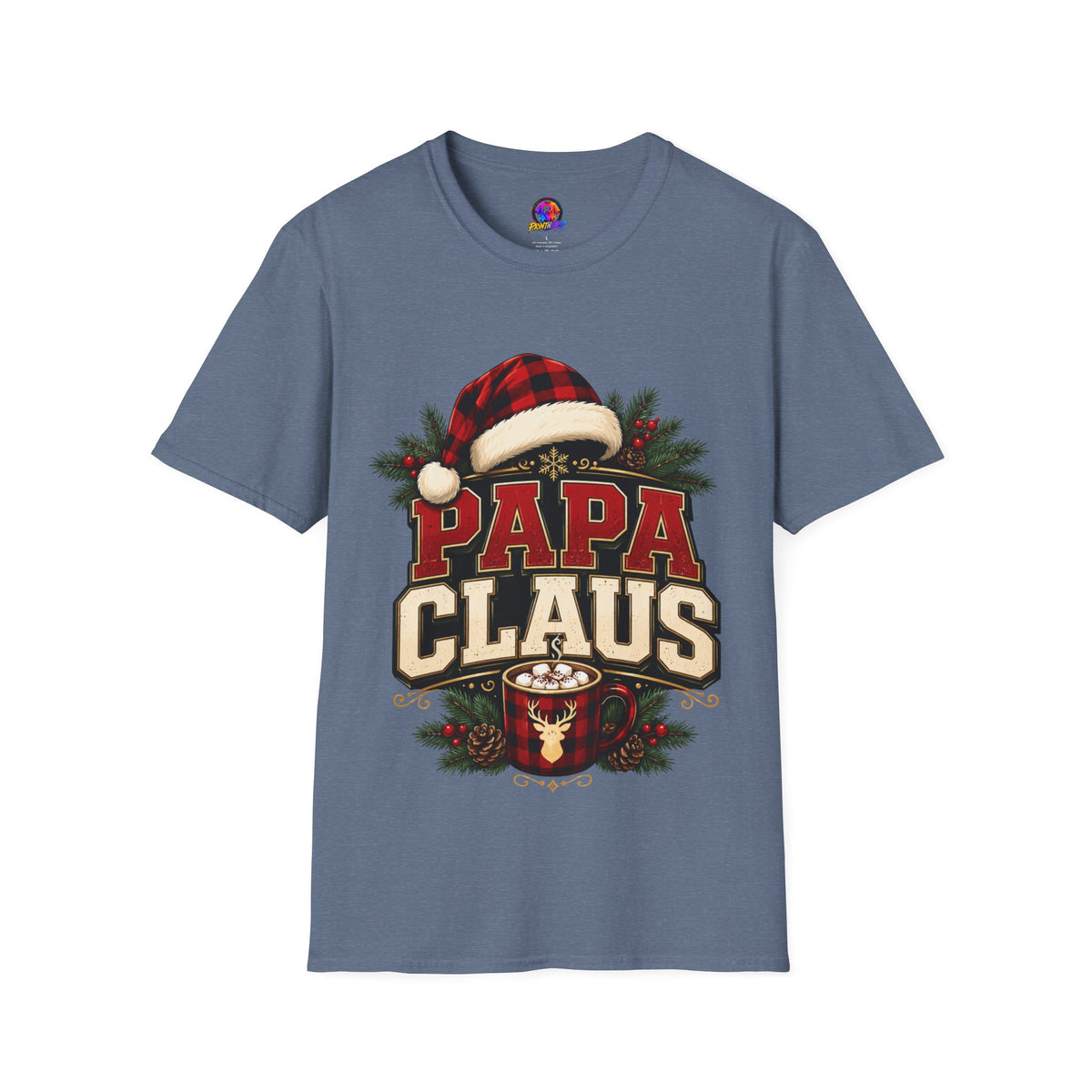 Papa Claus T-Shirt — Festive Holiday Dad Christmas Tee