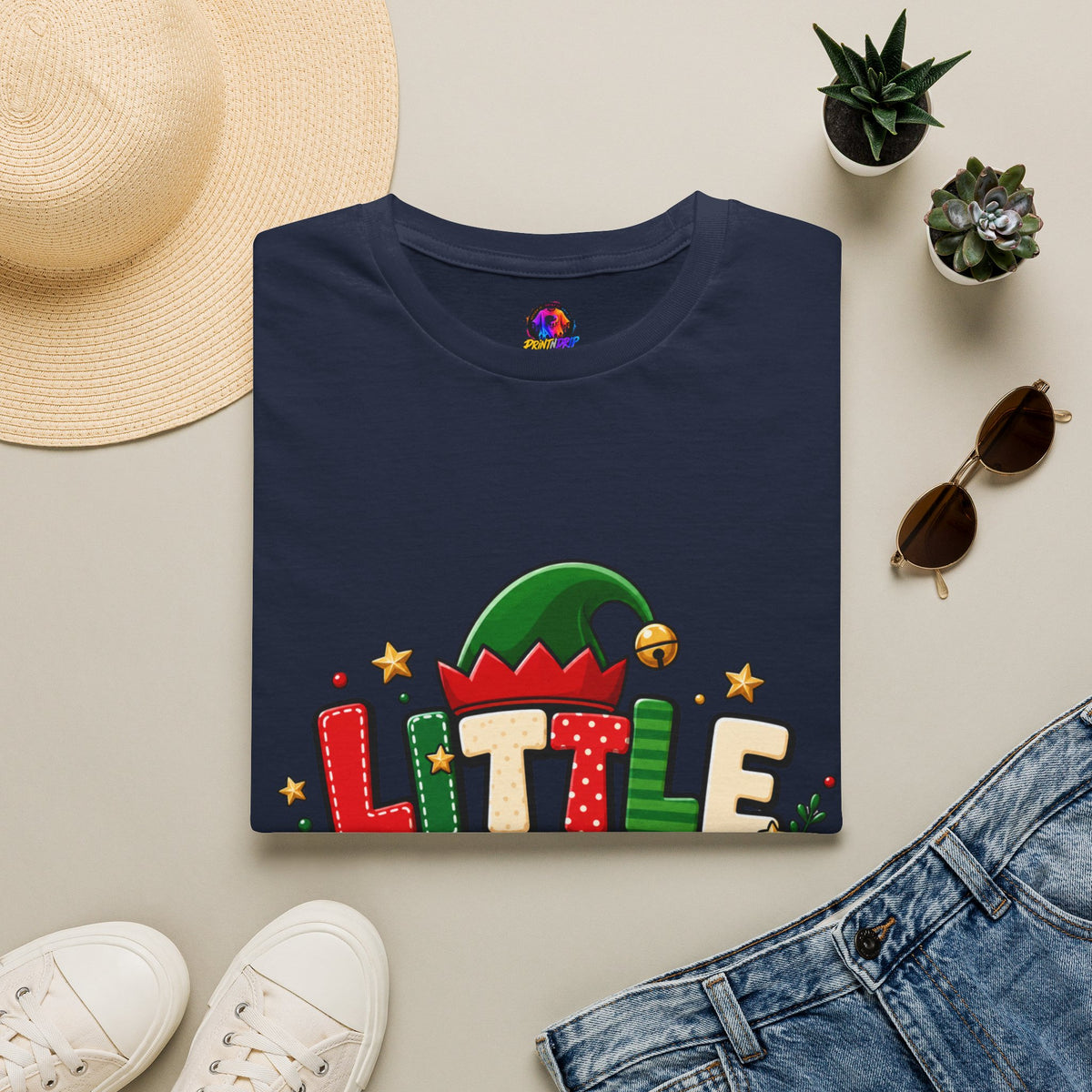 Little Elf Christmas T-Shirt — Cute Holiday Kids/Family Elf Tee