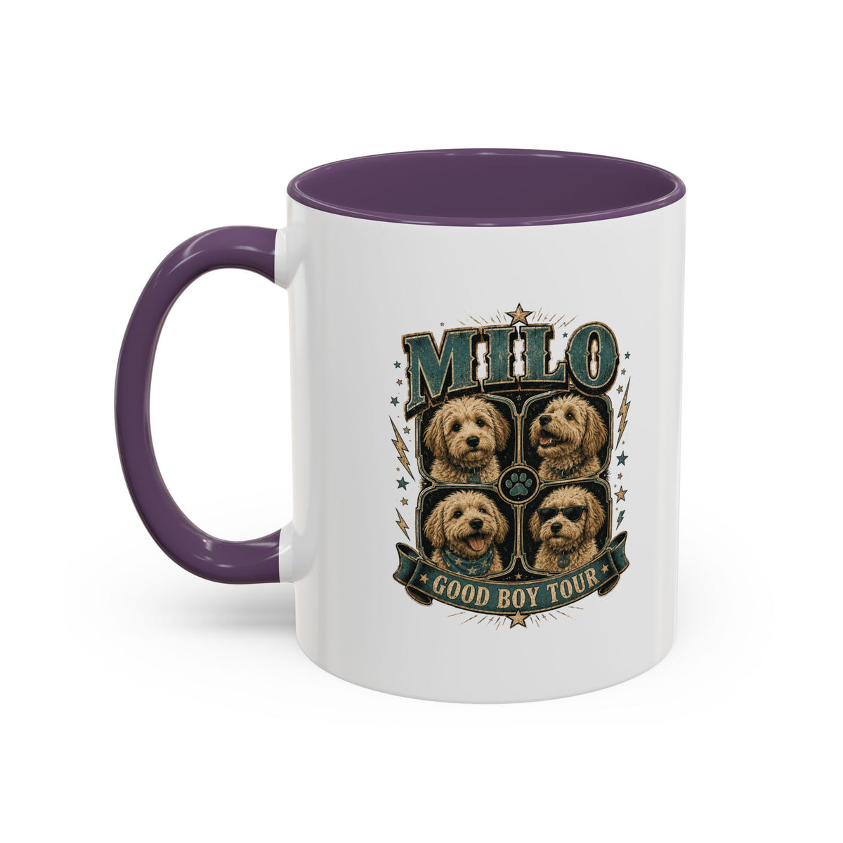 Milo Bailey Dog Dad Mom Milo 'Good Boy Tour' Accent Coffee Mug – Dog Lover