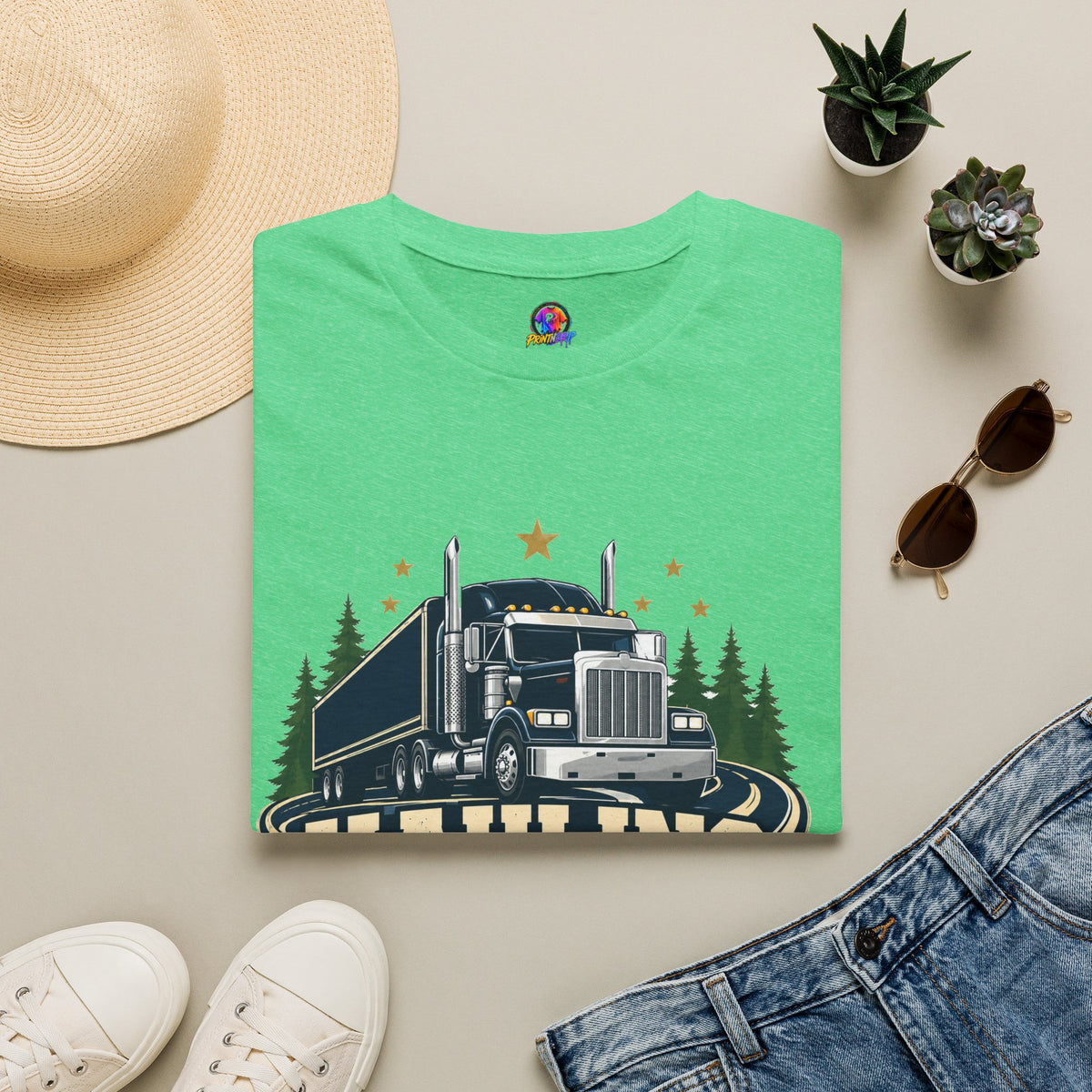 Christmas Truck T‑Shirt — "Hauling Holiday Cheer" Festive Trucker Tee