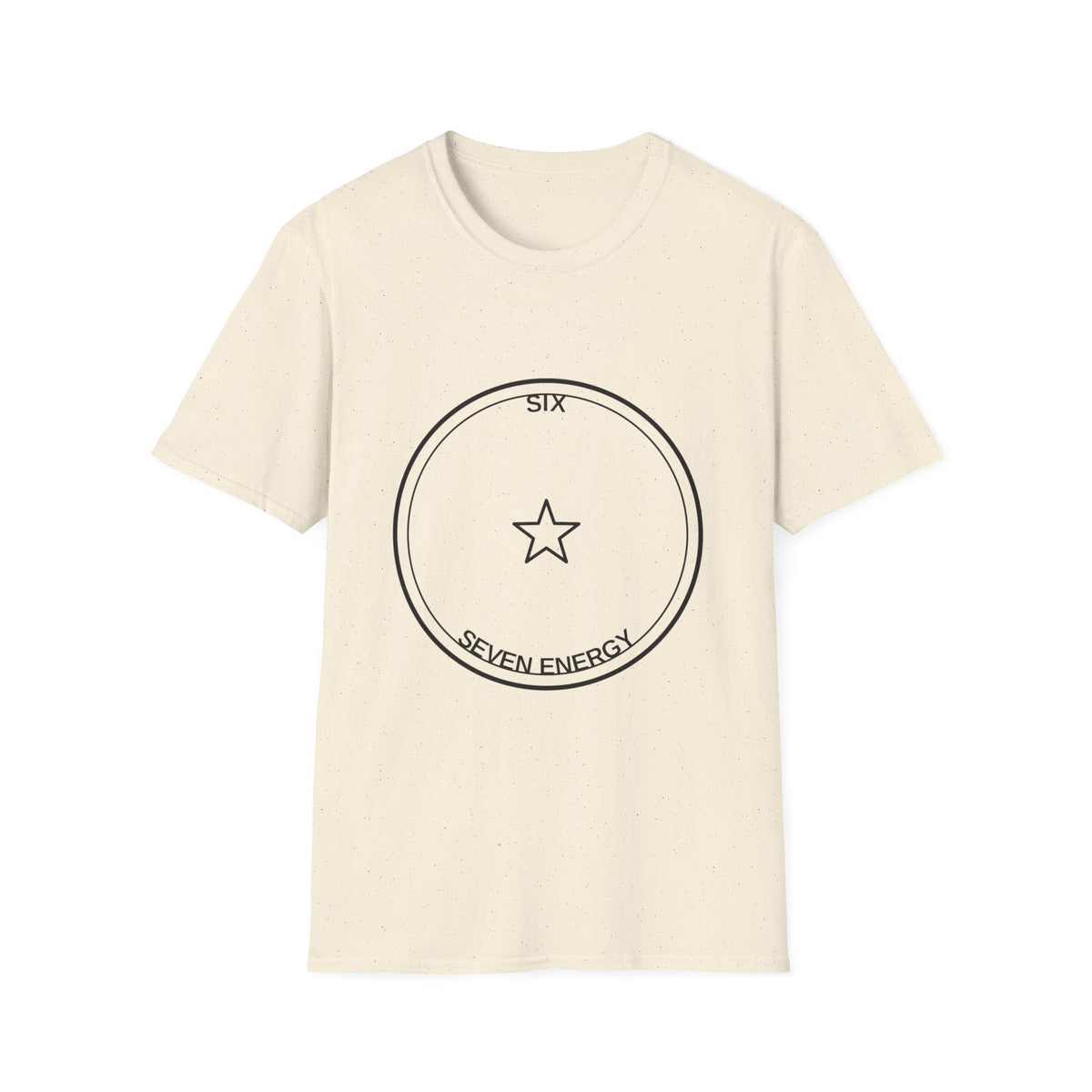 T-Shirt — Minimal 'Six Seven Energy' Star Circle Graphic - Trending Now - August 2026