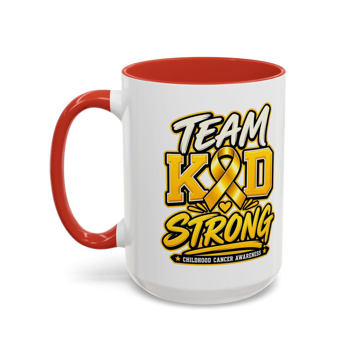 Team KID Strong Childhood Cancer Awareness Coffee Mug