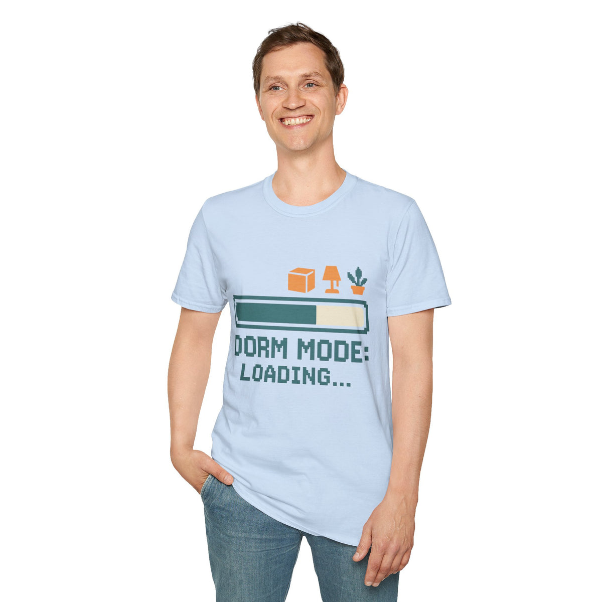 Dorm Mode Loading T‑Shirt — Funny Moving/College Moving Tee - Trending Now - August 2026