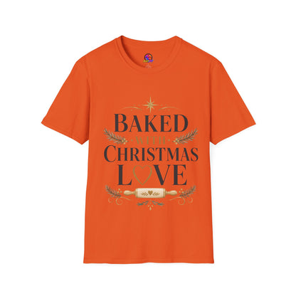 T-Shirt — "Baked With Christmas Love" Holiday Baking Shirt