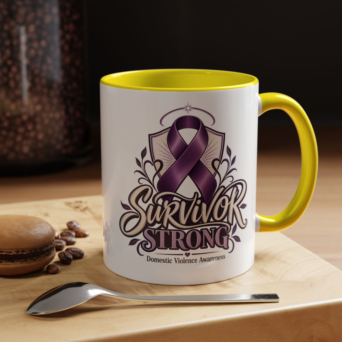 Domestic Violence Awareness Survivor Strong Coffee Mug