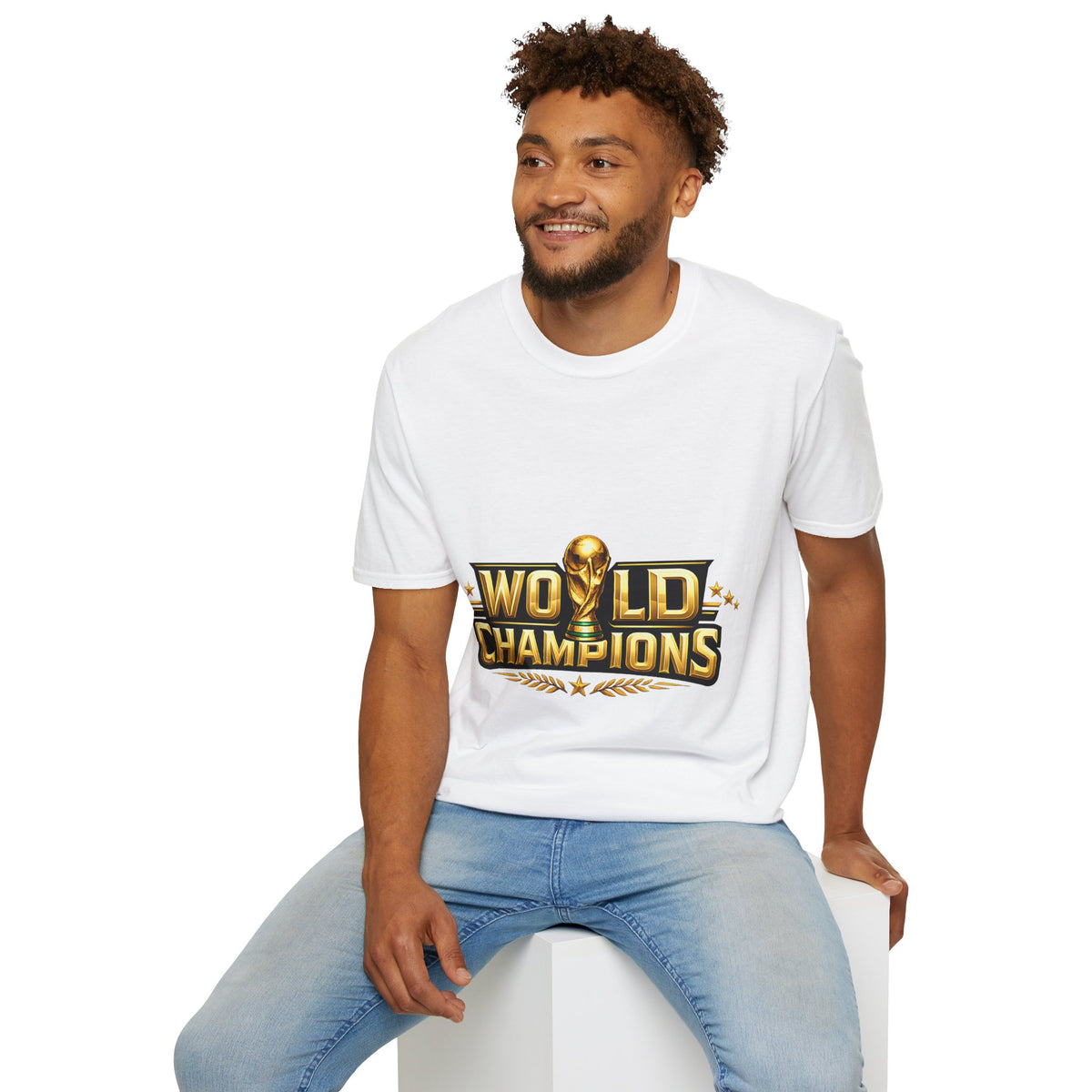 World Champions T-Shirt — Gold Trophy Sports Tee