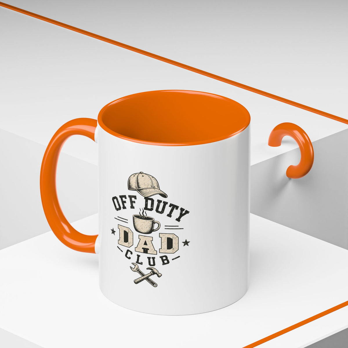 Milo Bailey Dog Dad Mom Off Duty Dad Club Coffee Mug — Funny Father’s Day Accent Mug
