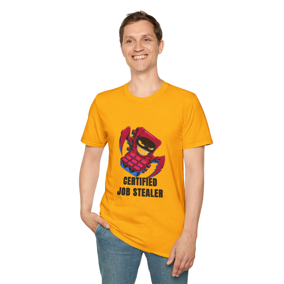 Certified Job Stealer T-Shirt — Funny Cartoon Ninja Heist Tee - Trending Now - August 2026