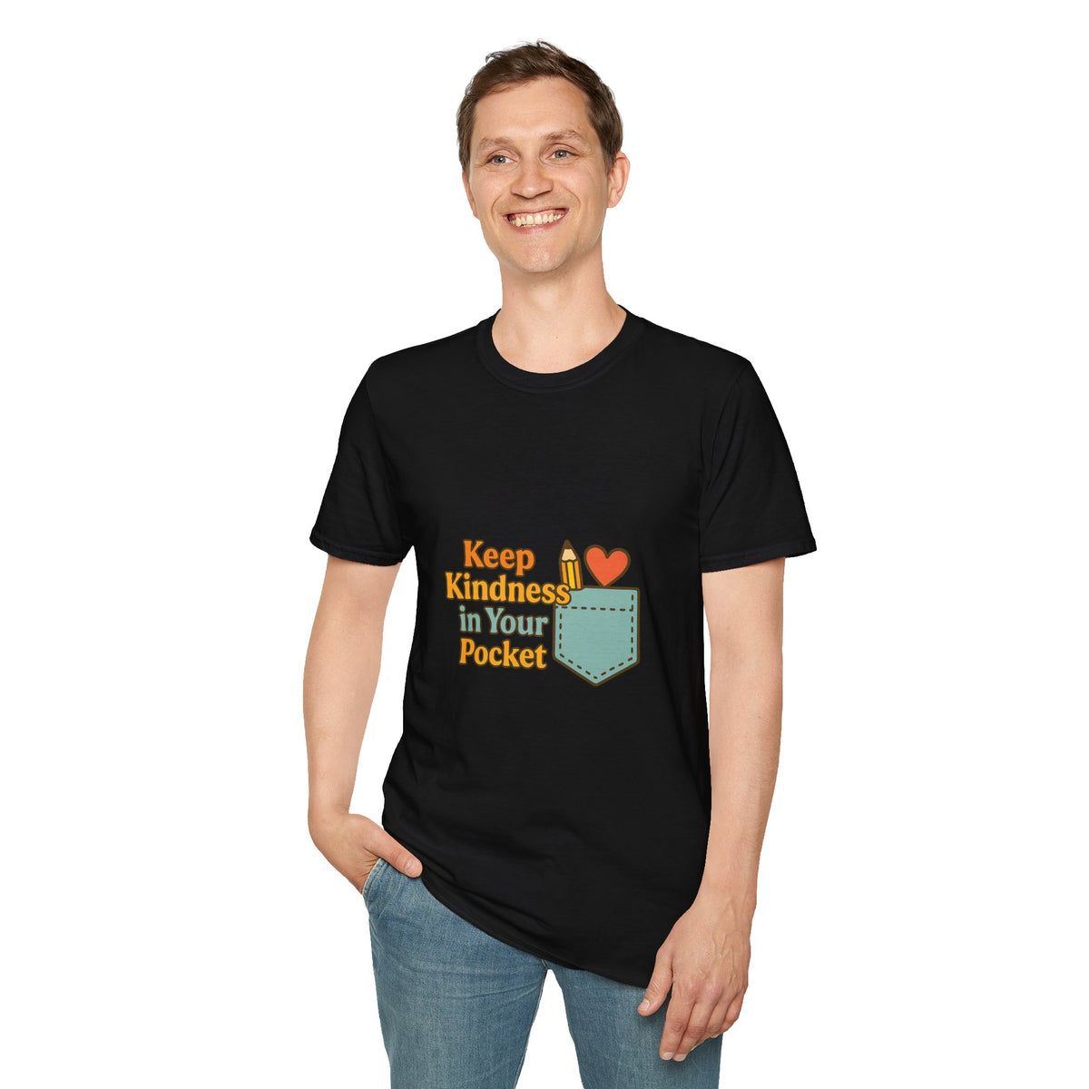 Pocket Positivity T-Shirt — "Keep Kindness In Your Pocket" Cute Heart Pocket Graphic - Trending Now - October 2026