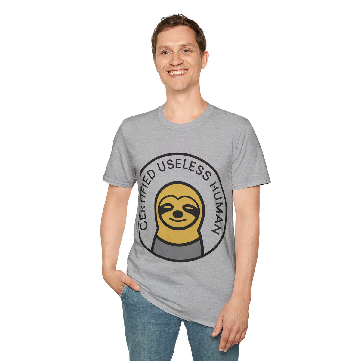 Certified Useless Human Sloth T-Shirt — Funny Lazy Sloth Graphic Tee - Trending Now - August 2026