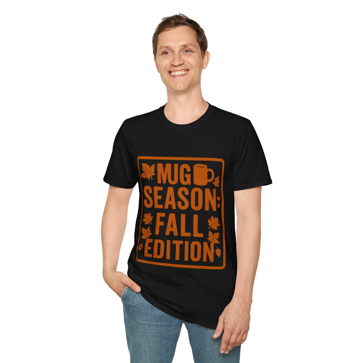 "Mug Season Fall Edition" Retro Aesthetic Graphic Tee - Cozy Autumn Vibe White T-Shirt - Trending Now - September 2026