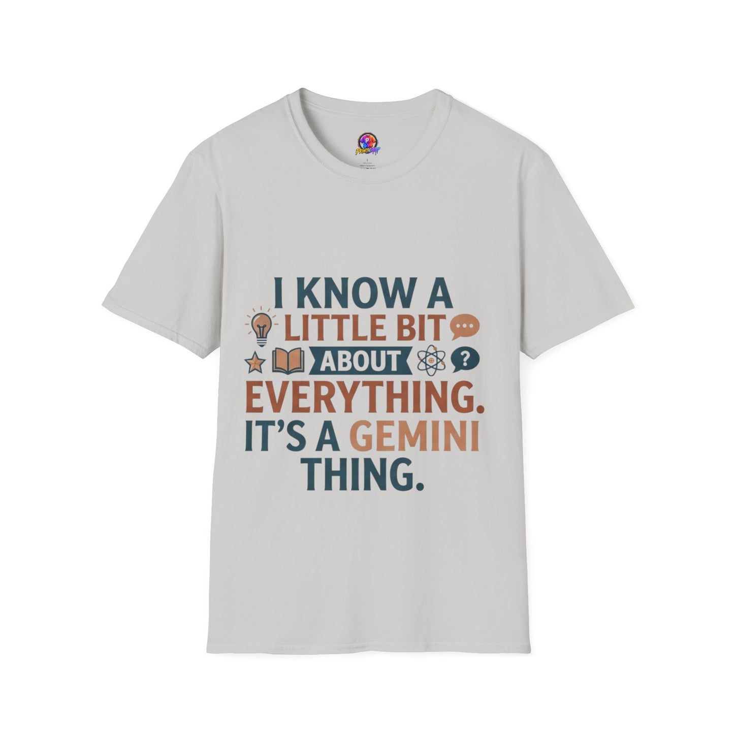 Gemini Funny Horoscope T‑Shirt — "I Know A Little Bit About Everything, It's A Gemini Thing"