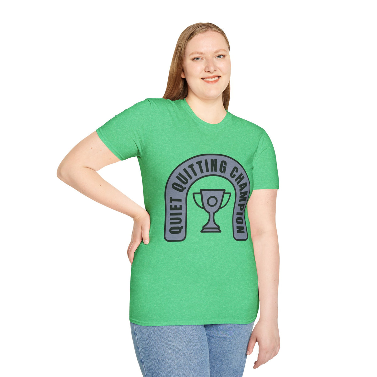 Quiet Quitting Champion T-Shirt — Funny Workplace Trophy Tee - Trending Now - August 2026
