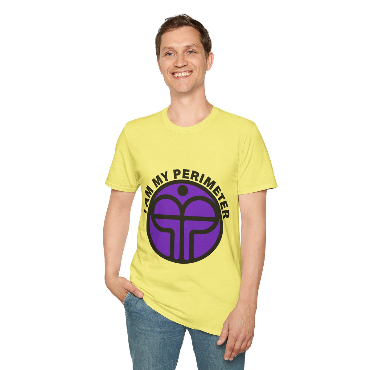 I Am My Perimeter T-Shirt — Purple Geometric Self-Care Tee- Trending Now - September 2026