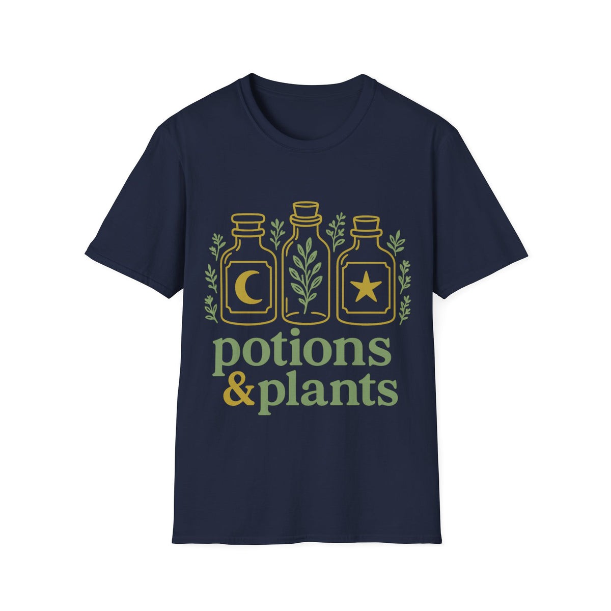 Potions & Plants T-Shirt — Botanical Apothecary Graphic Tee - Trending Now - August 2026