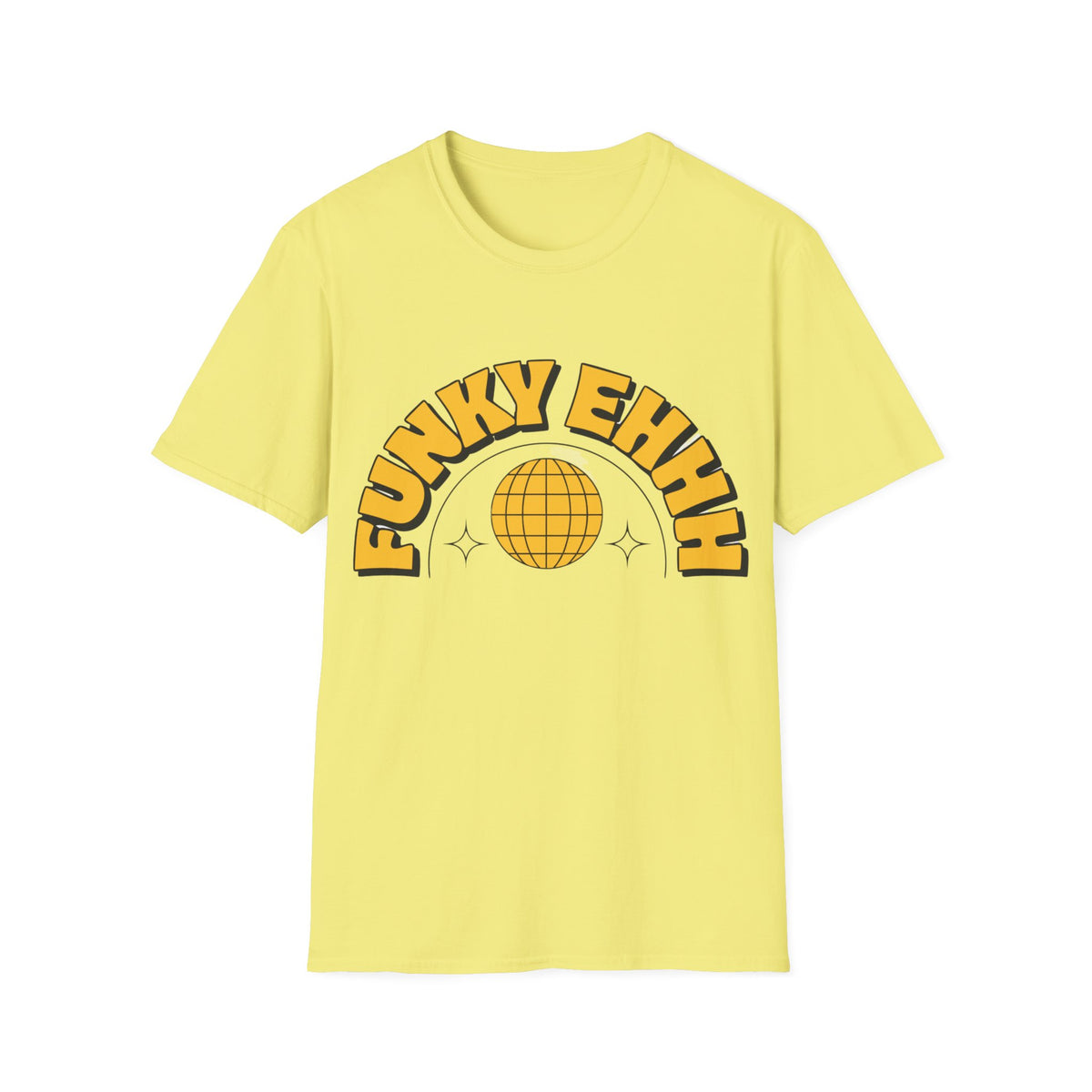 Funky Ehhh T-Shirt — Retro Yellow Disco Graphic Tee - Trending Now - August 2026