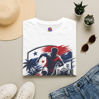 Canal Force Soccer T-Shirt - Patriotic Player Graphic Tee - Panama Shirt