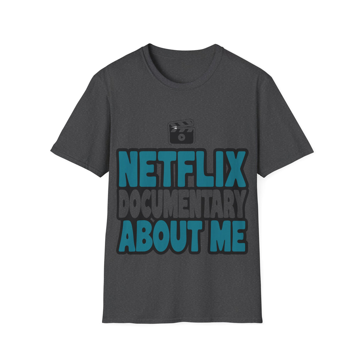 Netflix Documentary About Me Blue Block Bubble Font T-Shirt - Y2K Pop Culture Graphic Tee - Trending Now - September 2026
