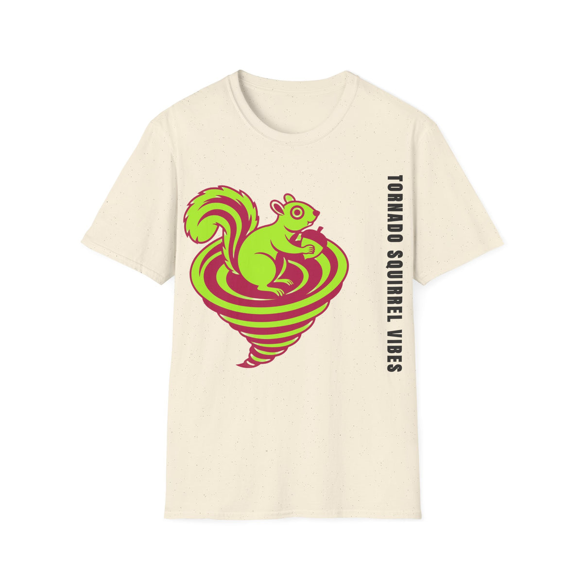 Squirrel Tornado T‑Shirt — Neon Retro Squirrel Whirl Graphic Tee - Trending Now - September 2026