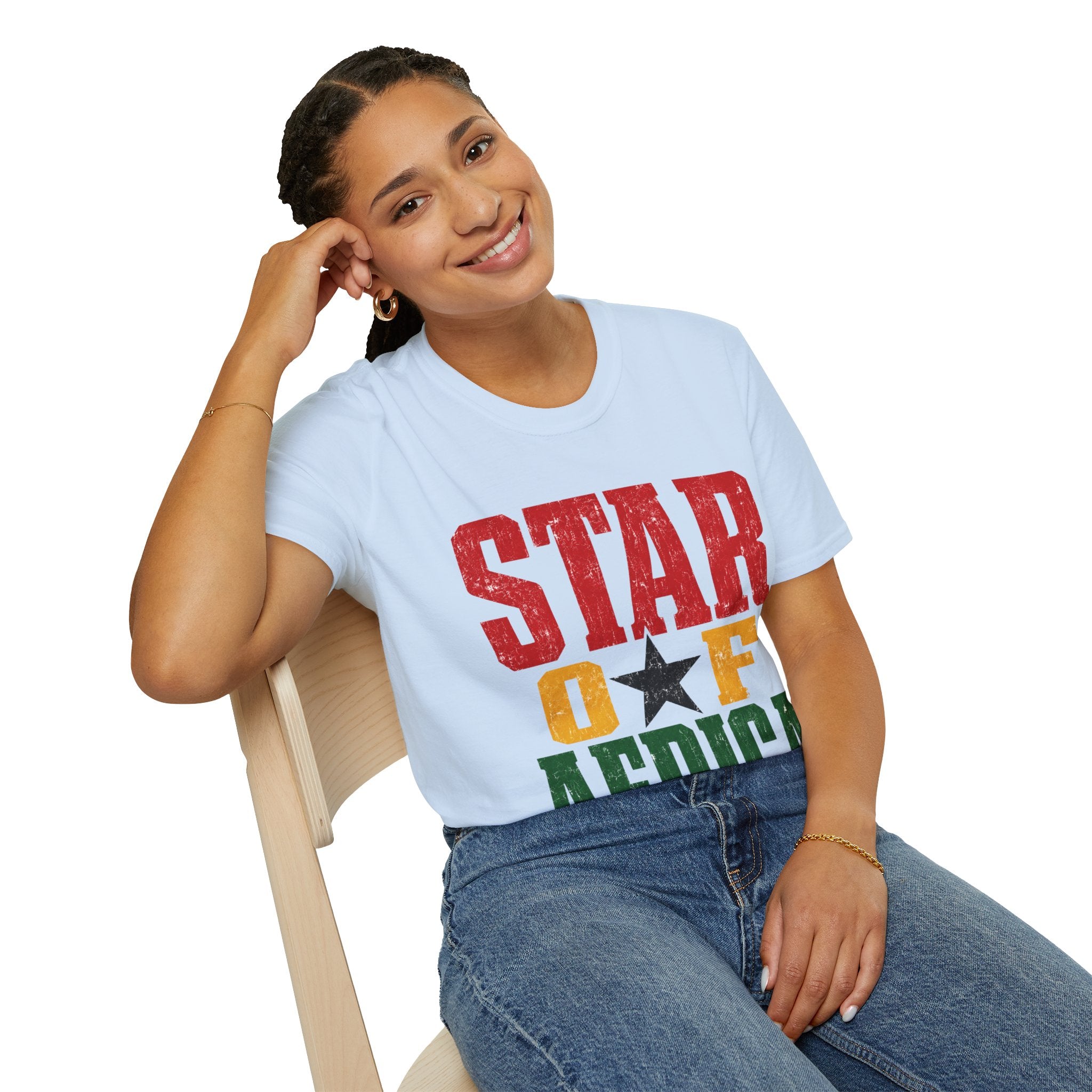 Ghana Star of Africa T-Shirt — Retro Pan-African Graphic Tee