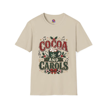 Cocoa and Carols T-Shirt — Cozy Holiday Cocoa Graphic Tee