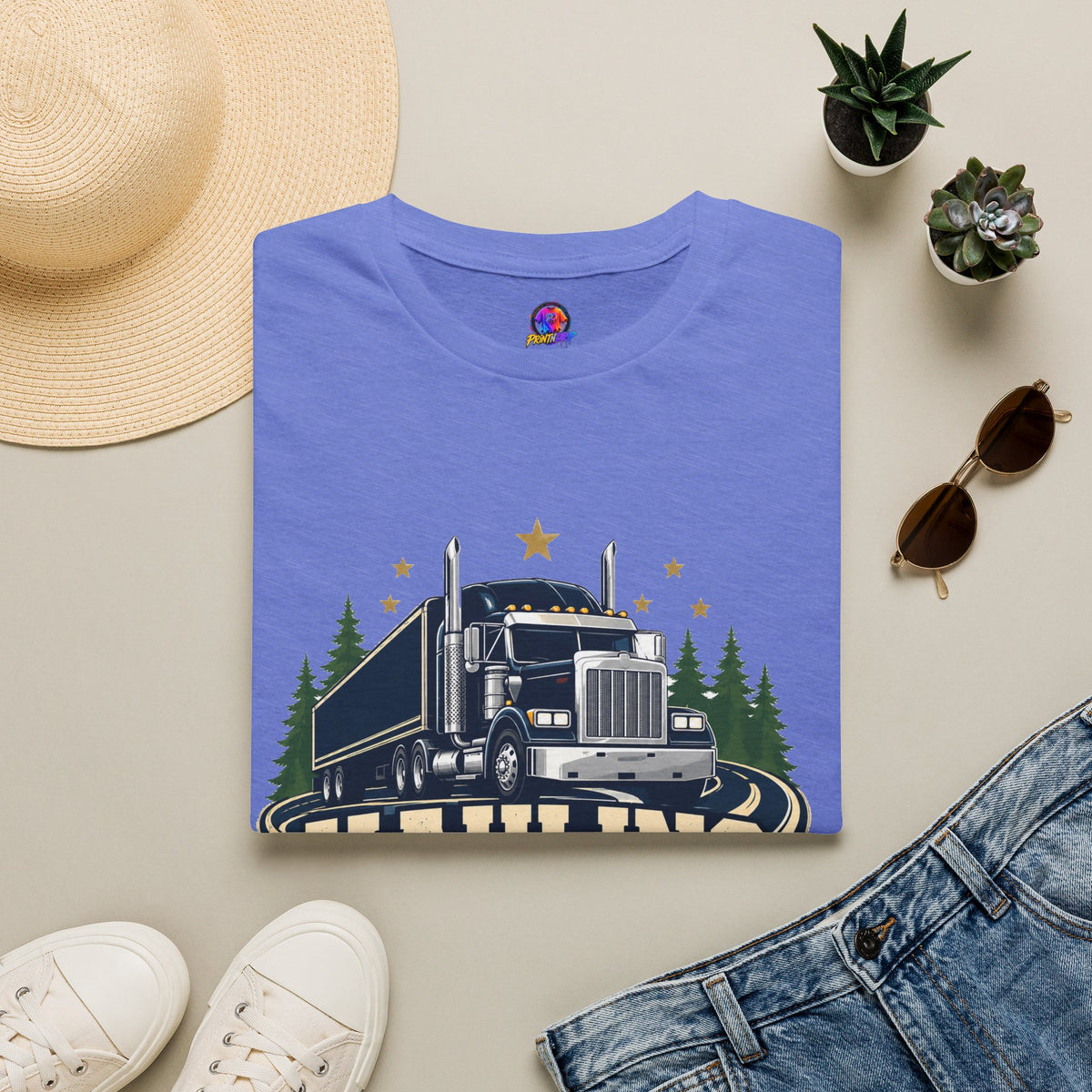 Christmas Truck T‑Shirt — "Hauling Holiday Cheer" Festive Trucker Tee