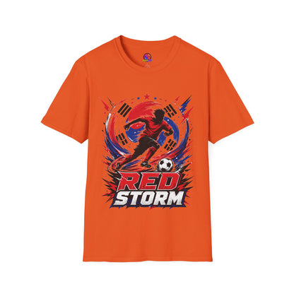 South Korea Red Storm Soccer T-Shirt — Dynamic Player Graphic Tee