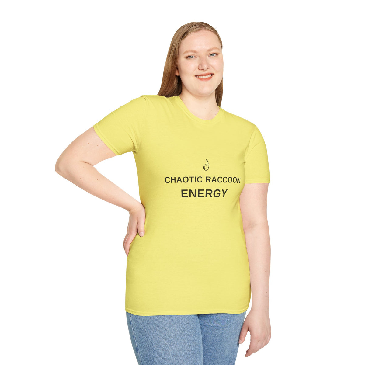 Chaotic Raccoon Energy T-Shirt — Funny Minimal Graphic Tee - Trending Now - August 2026