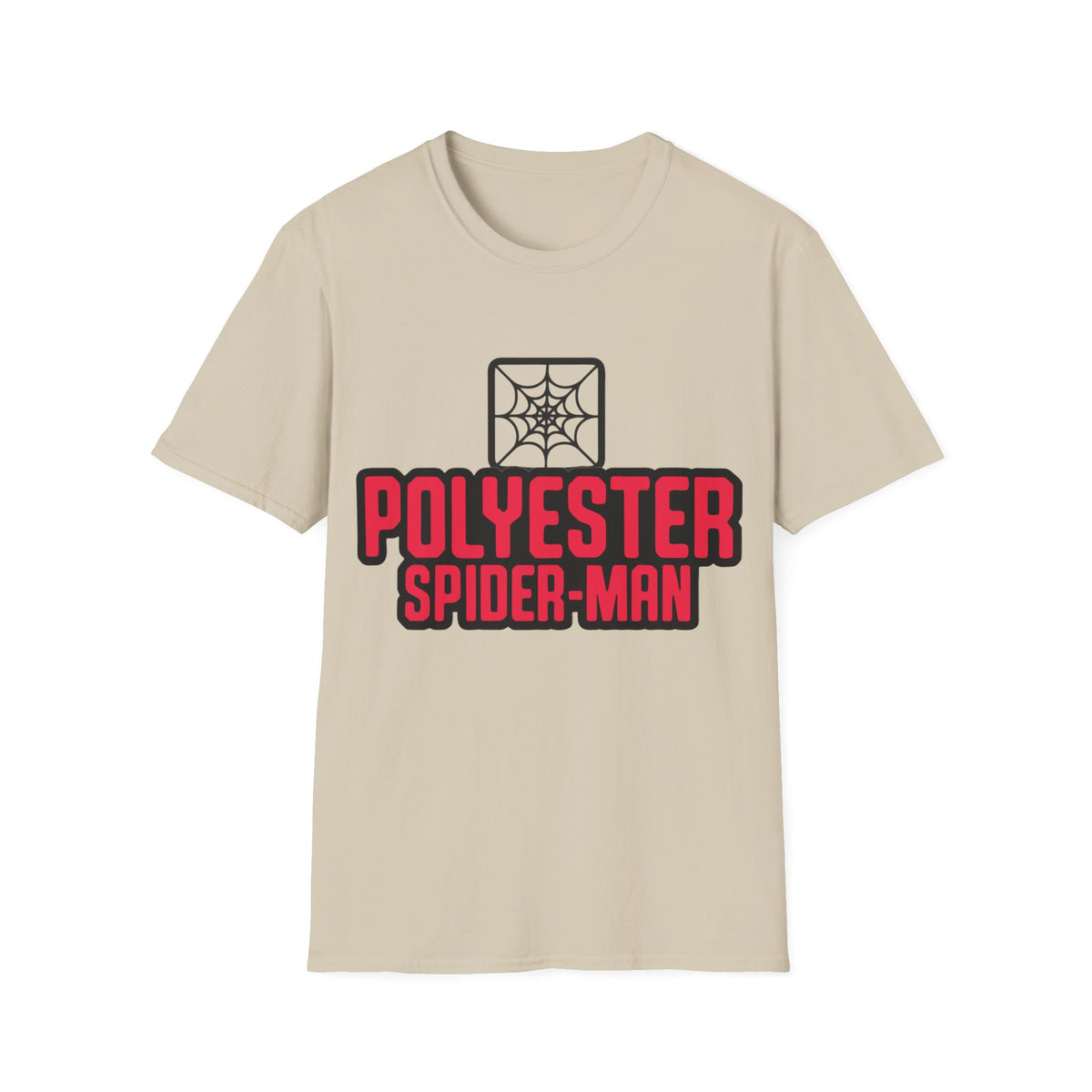 Spider-Man Polyester Graphic Tee — Bold Retro Logo Spiderweb T-Shirt - Trending Now - August 2026