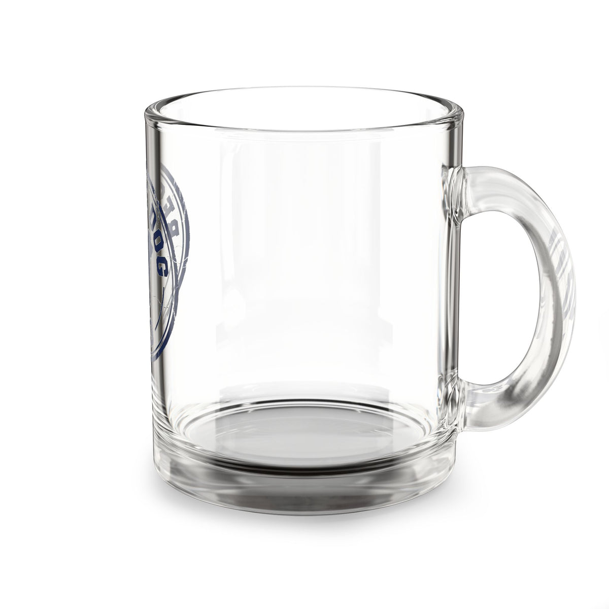 Funny Glass Mug Rescue Dog Dad Glass Mug — 10oz Clear Coffee Cup for Dog Lovers